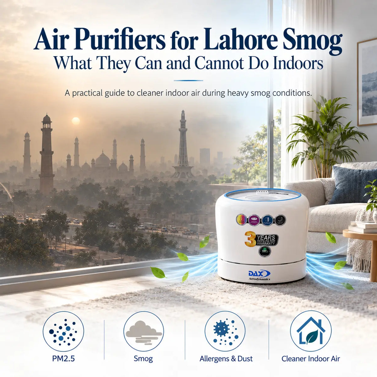 Air Purifiers for Lahore Smog: What They Can and Cannot Do Indoors