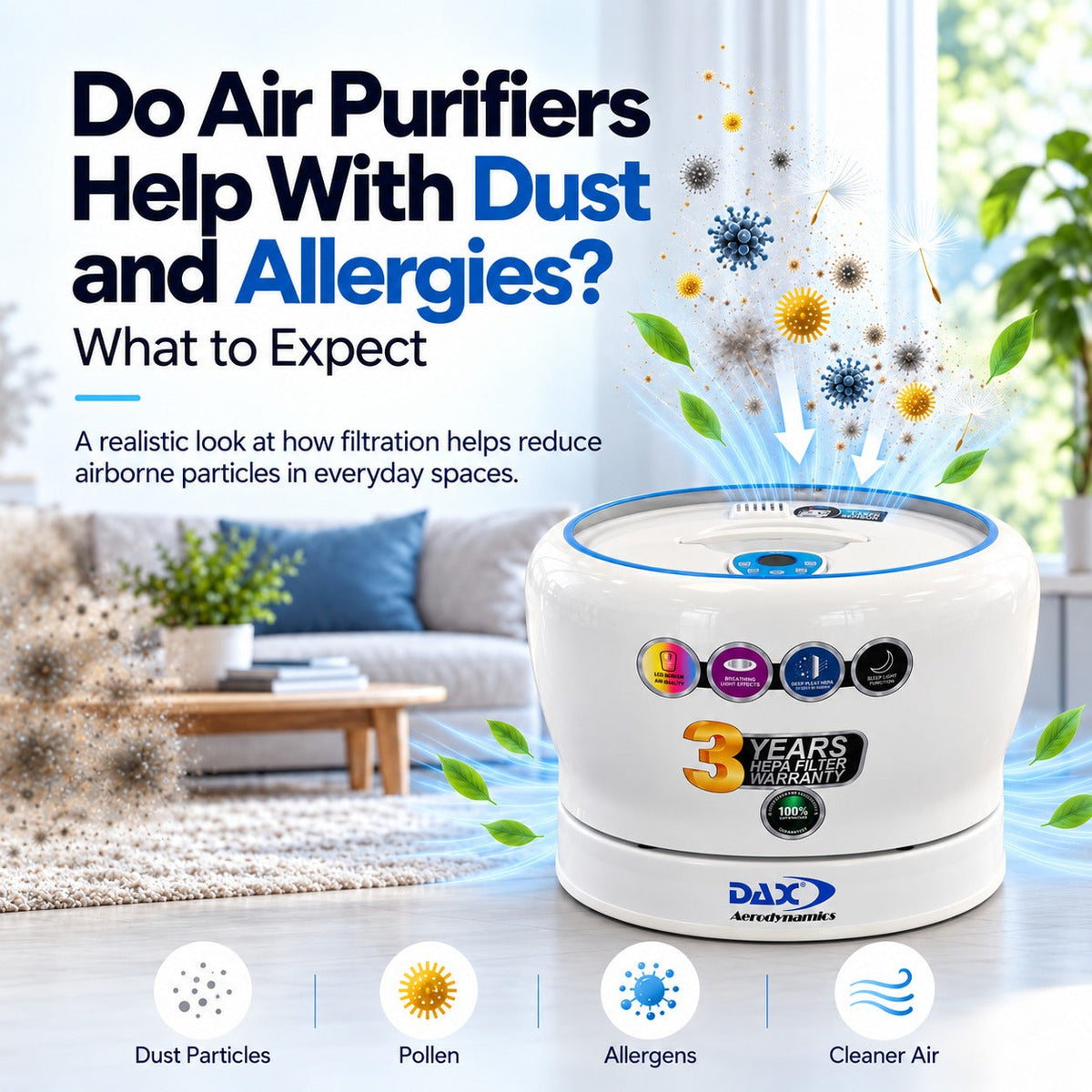 Do Air Purifiers Help with Dust and Allergies? What to Expect